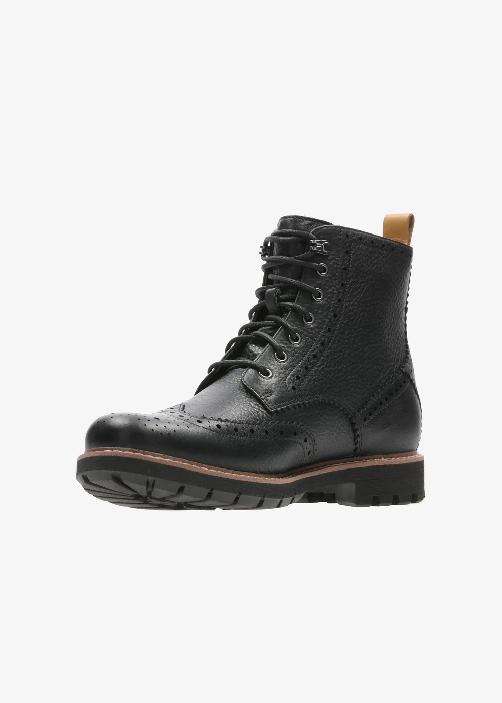Clarks Mens Black Batcombe Lord Leather Standard - 7 Image 4