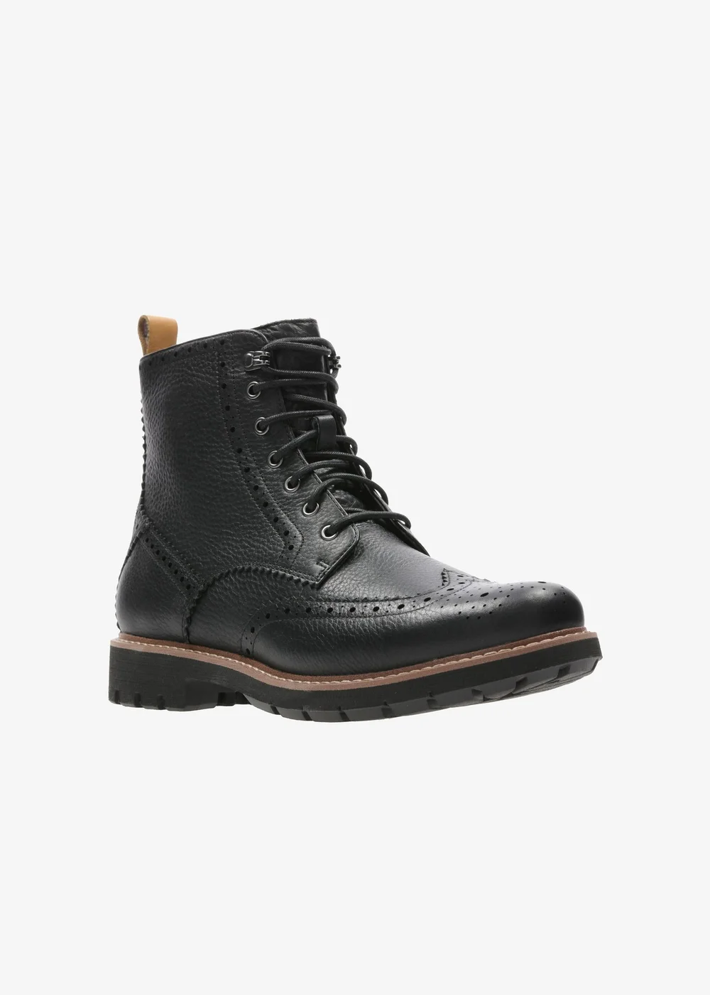 Clarks Mens Black Batcombe Lord Leather Standard - 7 Image 3