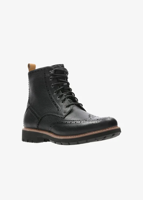 Clarks Mens Black Batcombe Lord Leather Standard - 7 Image 3