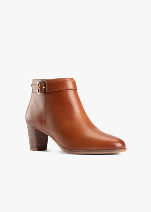 Clarks Womens Brown Kaylin 60 Boot Leather Standard - 7 Image 3