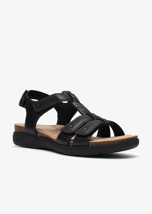 Clarks Womens Black April Cove Leather Standard - 6 Image 4
