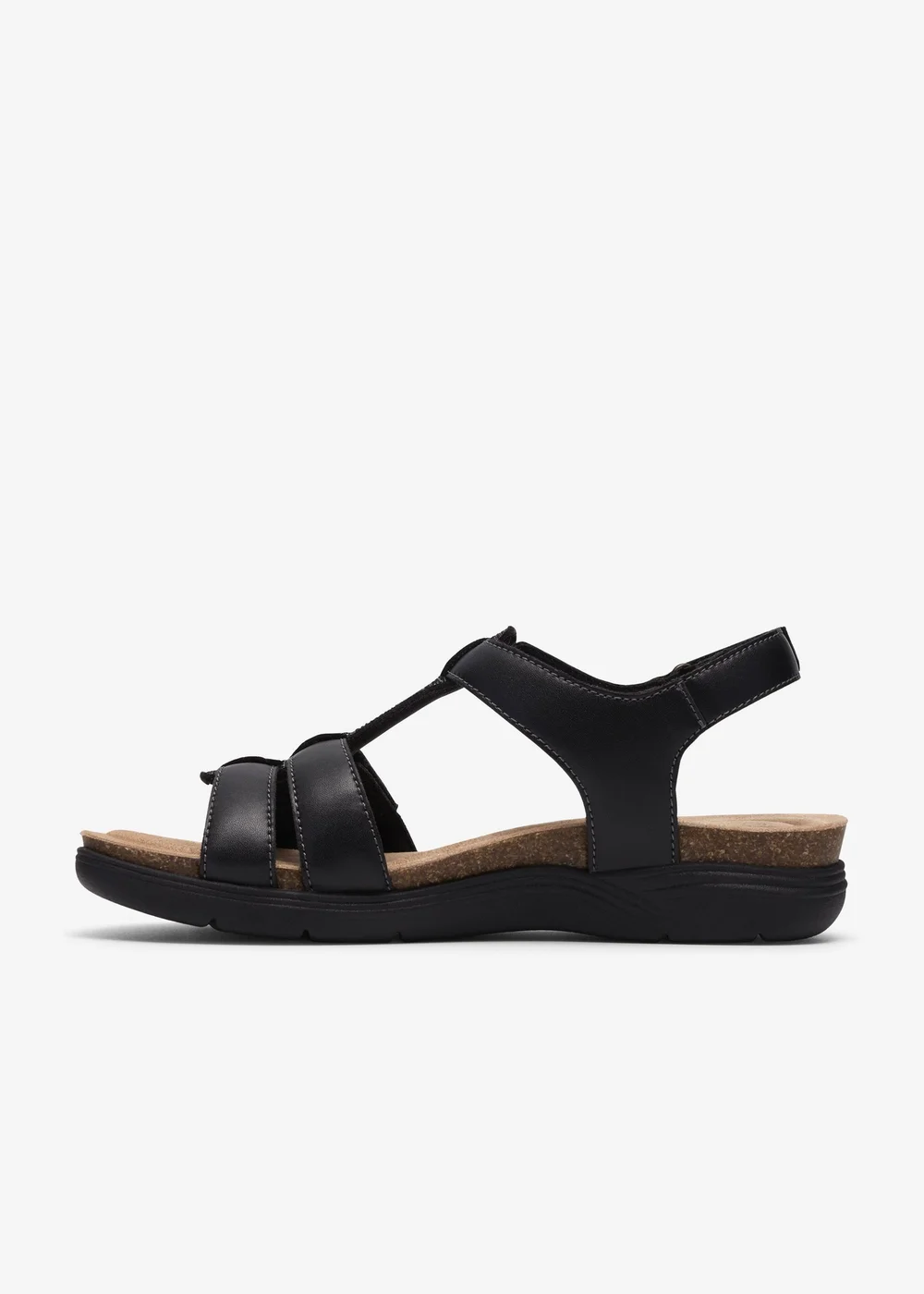Clarks Womens Black April Cove Leather Standard - 6 Image 2