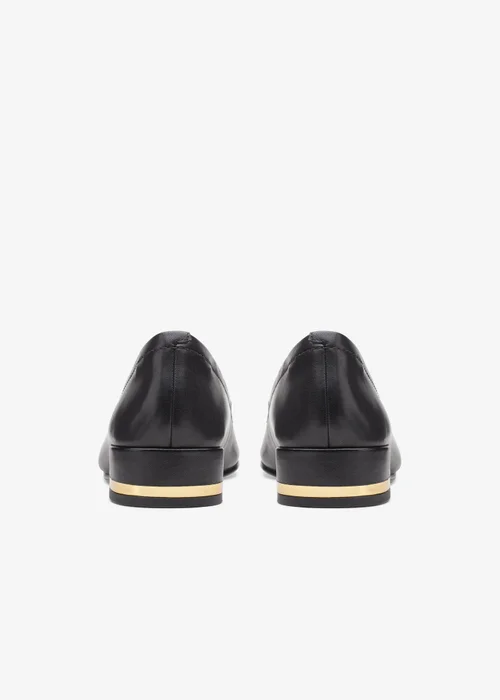 Clarks Womens Black Seren 30 Court Leather Standard - 5.5 Image 5