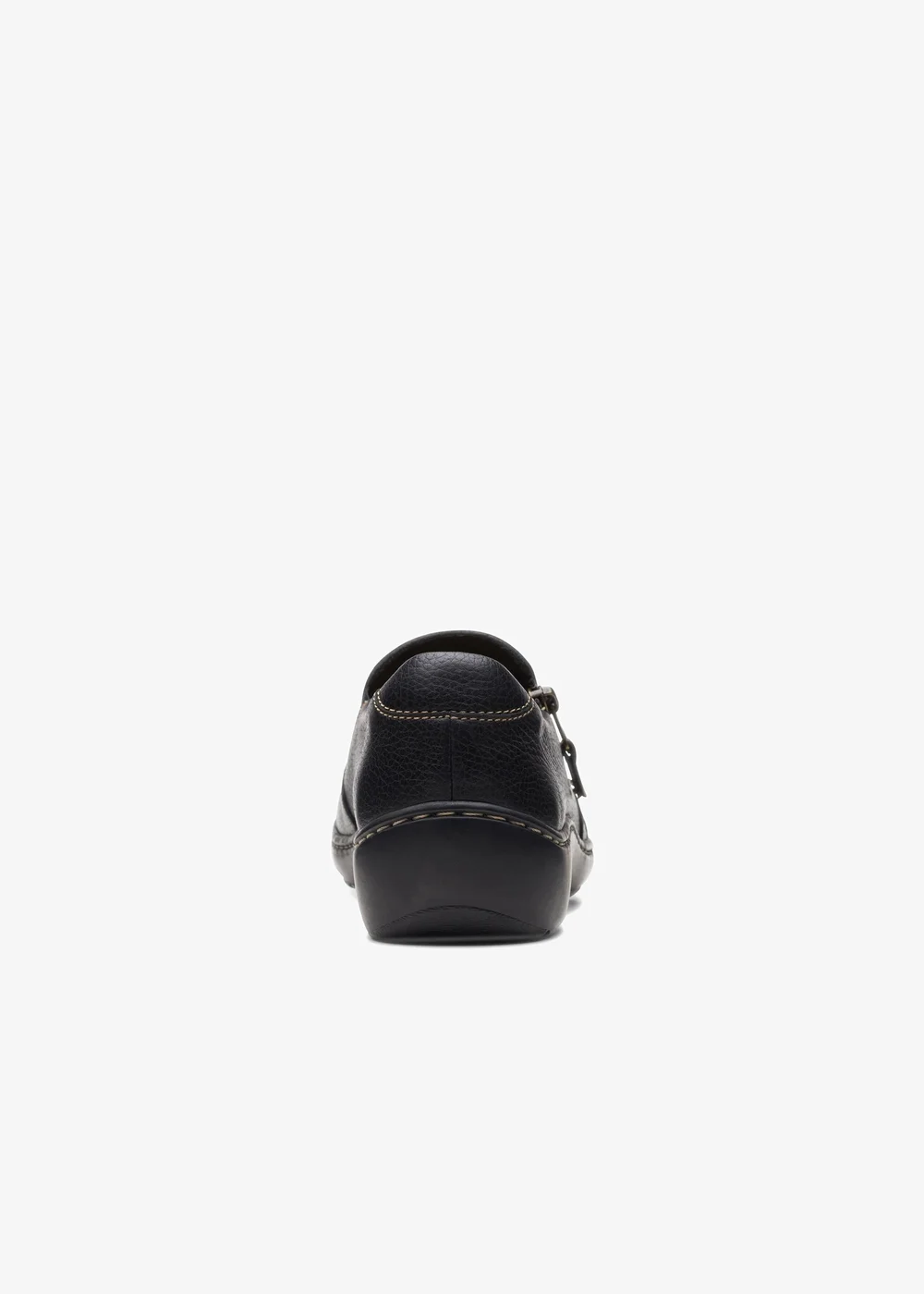 Clarks Womens Black Cora Harbor Leather Wide - 4.5 Image 5
