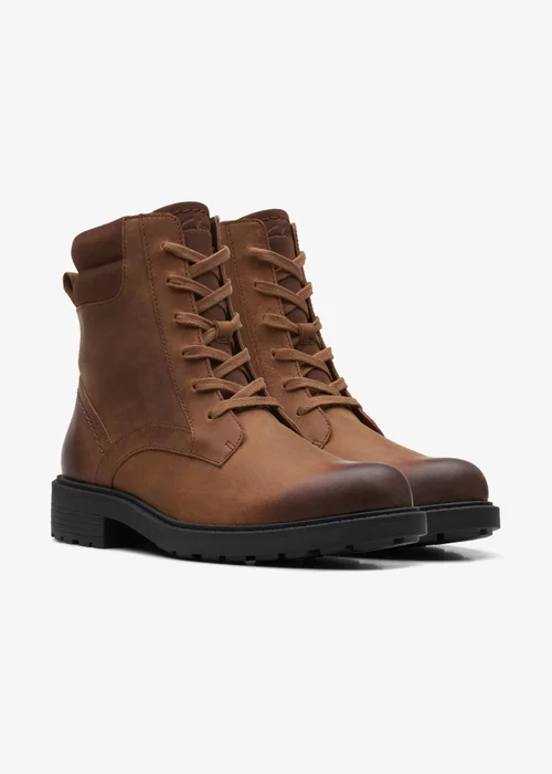 Clarks Womens Brown Orinoco 2 Spice Leather Standard - 3.5 Image 4