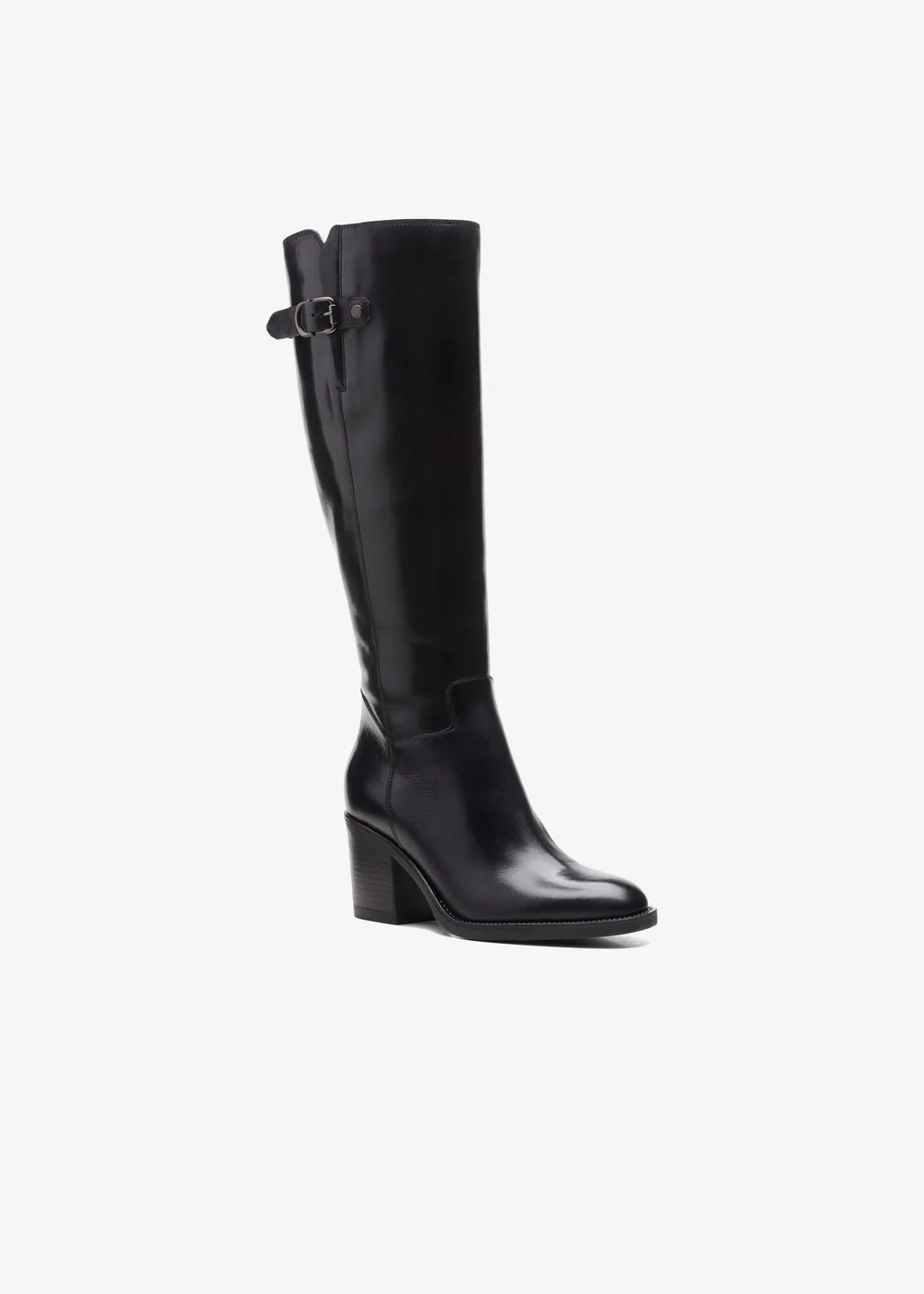 Clarks Womens Black Mascarpone 2 Up Leather Standard - 3 Image 3