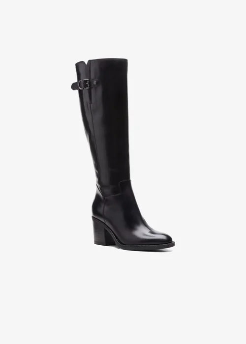 Clarks Womens Black Mascarpone 2 Up Leather Standard - 3 Image 3