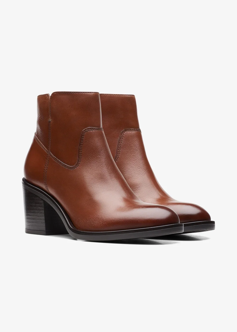 Clarks Womens Brown Valvestino Lo Leather Standard - 7 Image 5