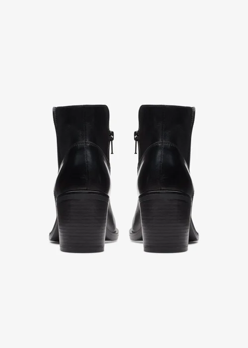 Clarks Womens Black Valvestino Lo Leather Standard - 7 Image 6