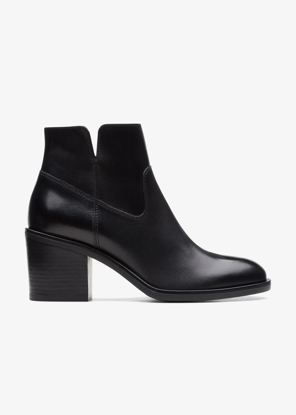 Clarks Womens Black Valvestino Lo Leather Standard - 7 Image 1