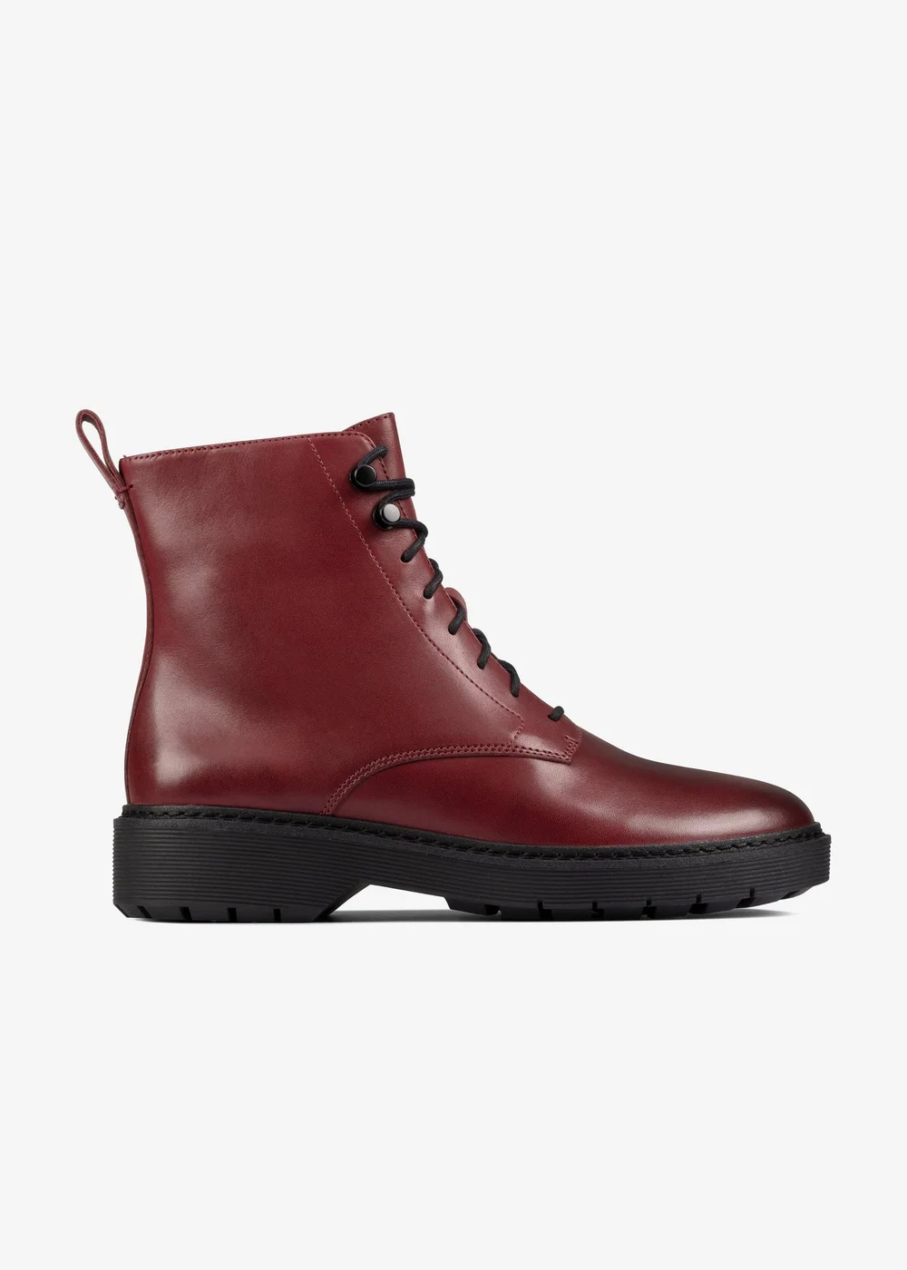Clarks Womens Red Witcombe Hi 2 Leather Standard - 4 Image 1