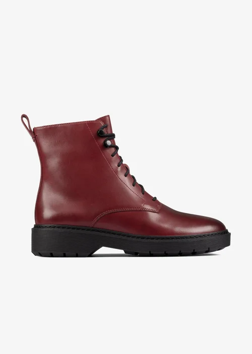 Clarks Womens Red Witcombe Hi 2 Leather Standard - 4 Image 1