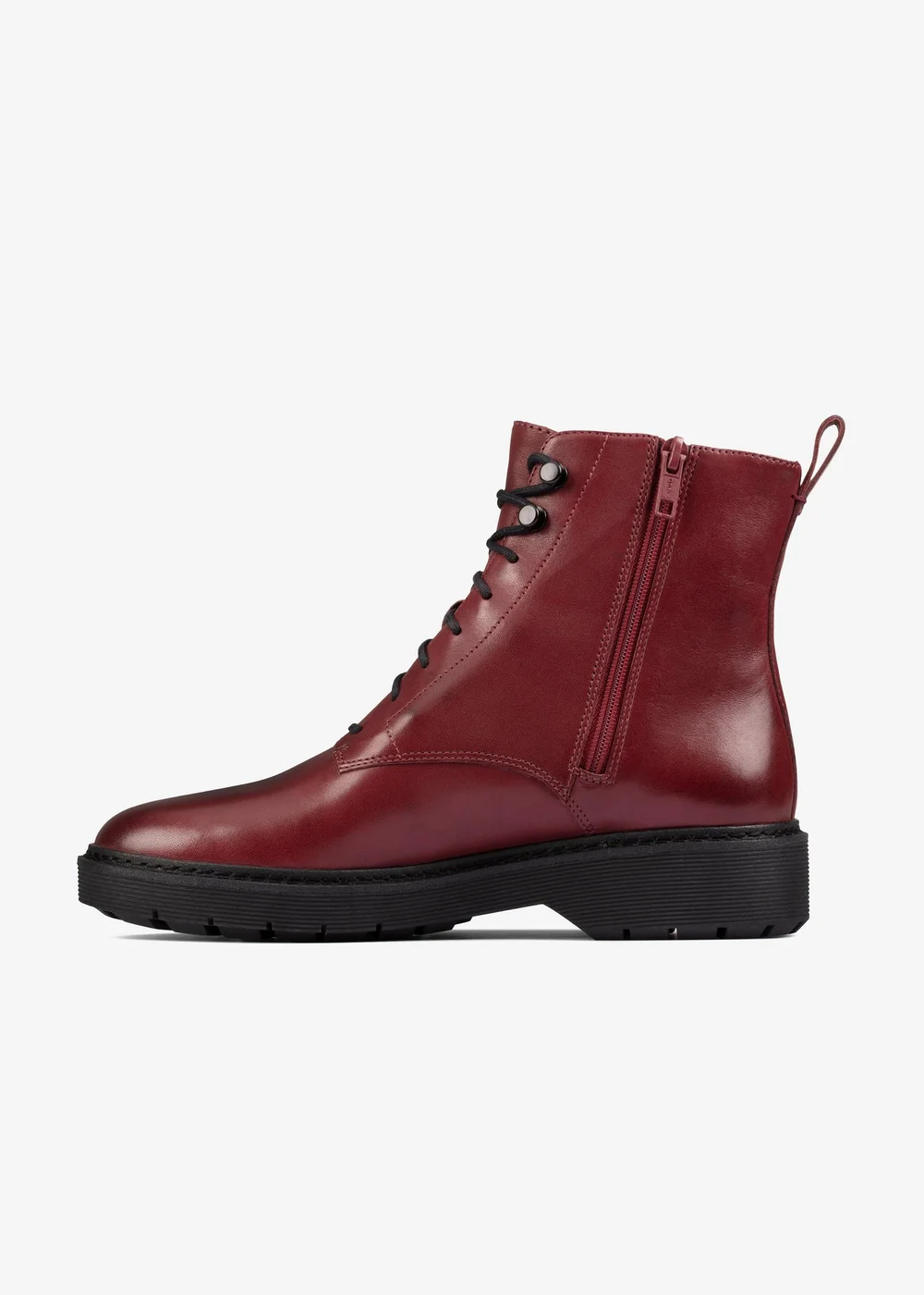 Clarks Womens Red Witcombe Hi 2 Leather Standard - 4 Image 2