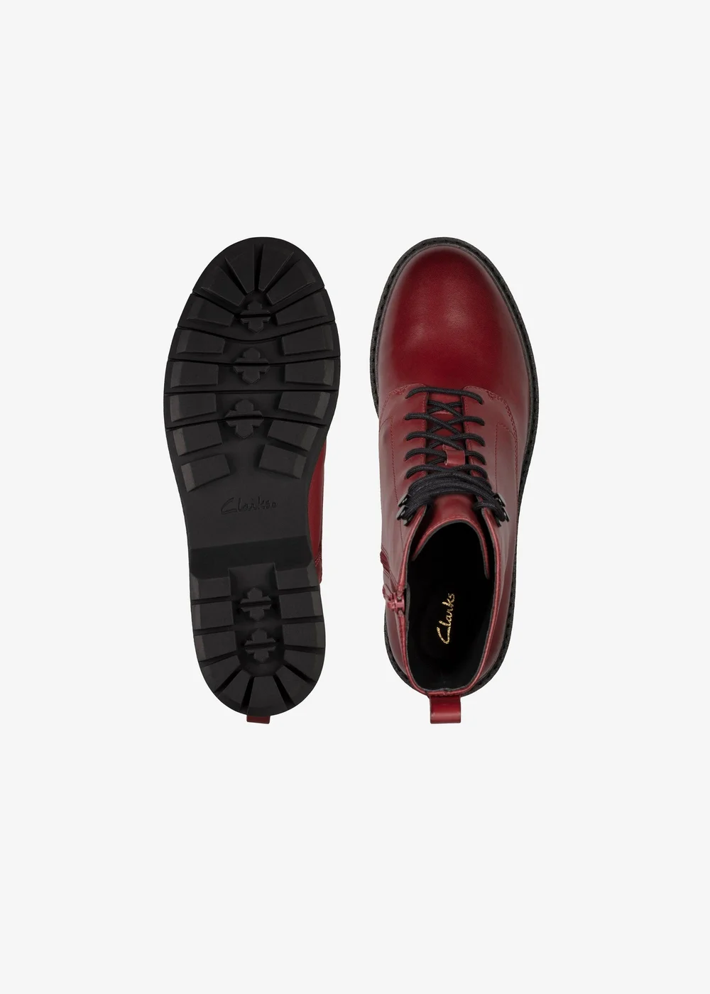Clarks Womens Red Witcombe Hi 2 Leather Standard - 4 Image 6