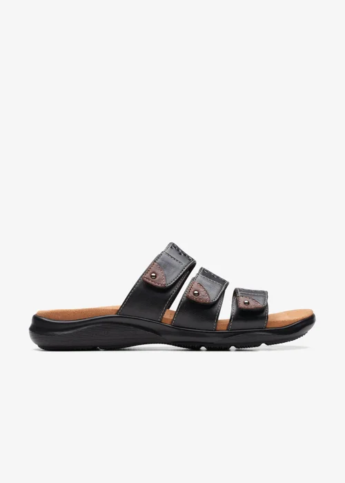 Clarks Womens Black Kitly Walk Leather Standard - 5 Image 1