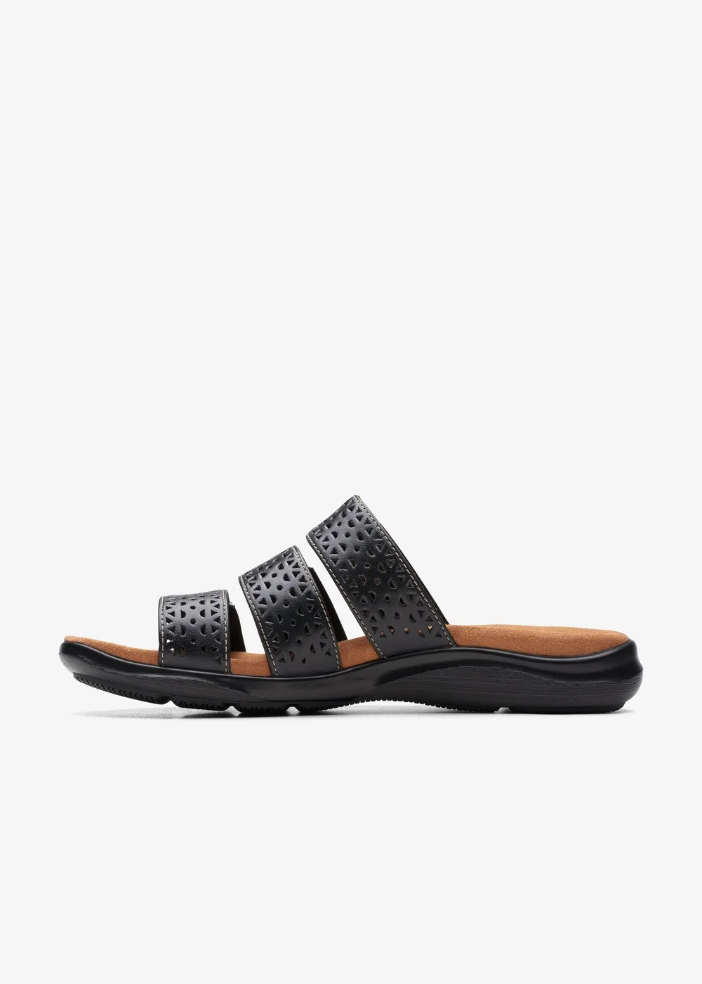 Clarks Womens Black Kitly Walk Leather Standard - 5 Image 2