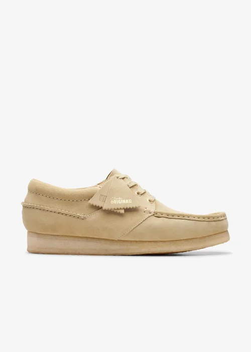 Clarks Originals Mens Beige Wallabee Boat Suede Standard - 6 Image 1