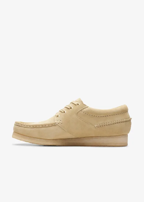 Clarks Originals Mens Beige Wallabee Boat Suede Standard - 6 Image 3