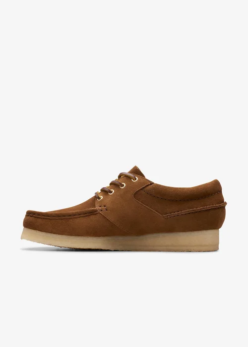 Clarks Originals Mens Brown Wallabee Boat Suede Standard - 7.5 Image 3