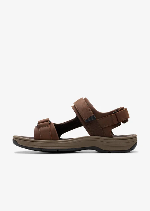 Clarks Mens Brown Saltway Trail Leather Standard - 8 Image 3