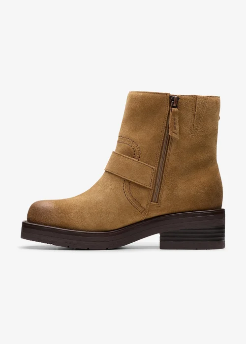 Clarks Womens Brown Rebelle Buckle Leather Standard - 5 Image 2