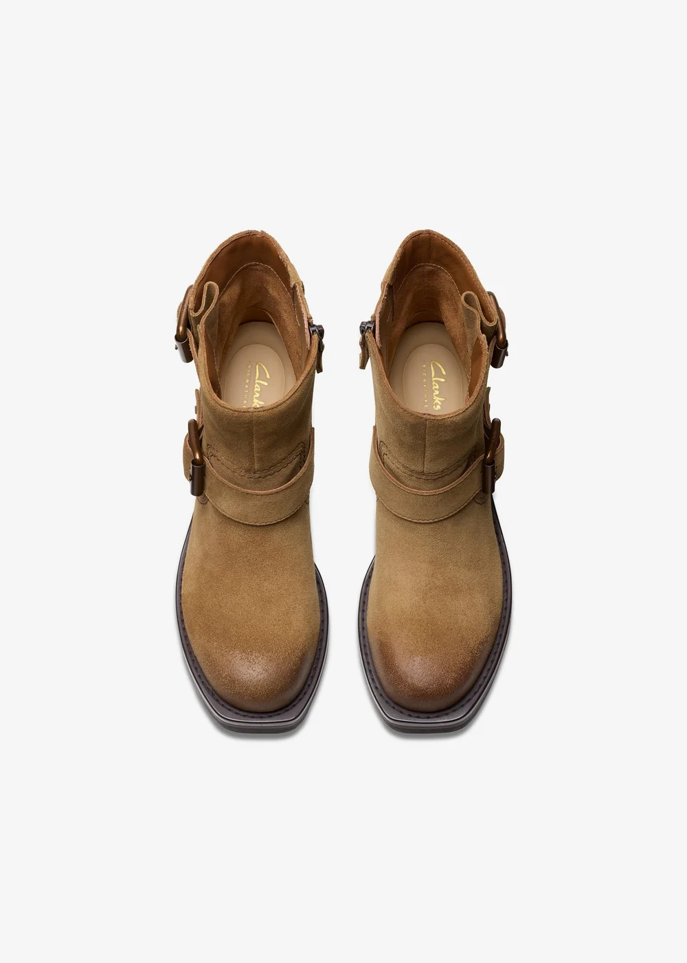 Clarks Womens Brown Rebelle Buckle Leather Standard - 5 Image 6
