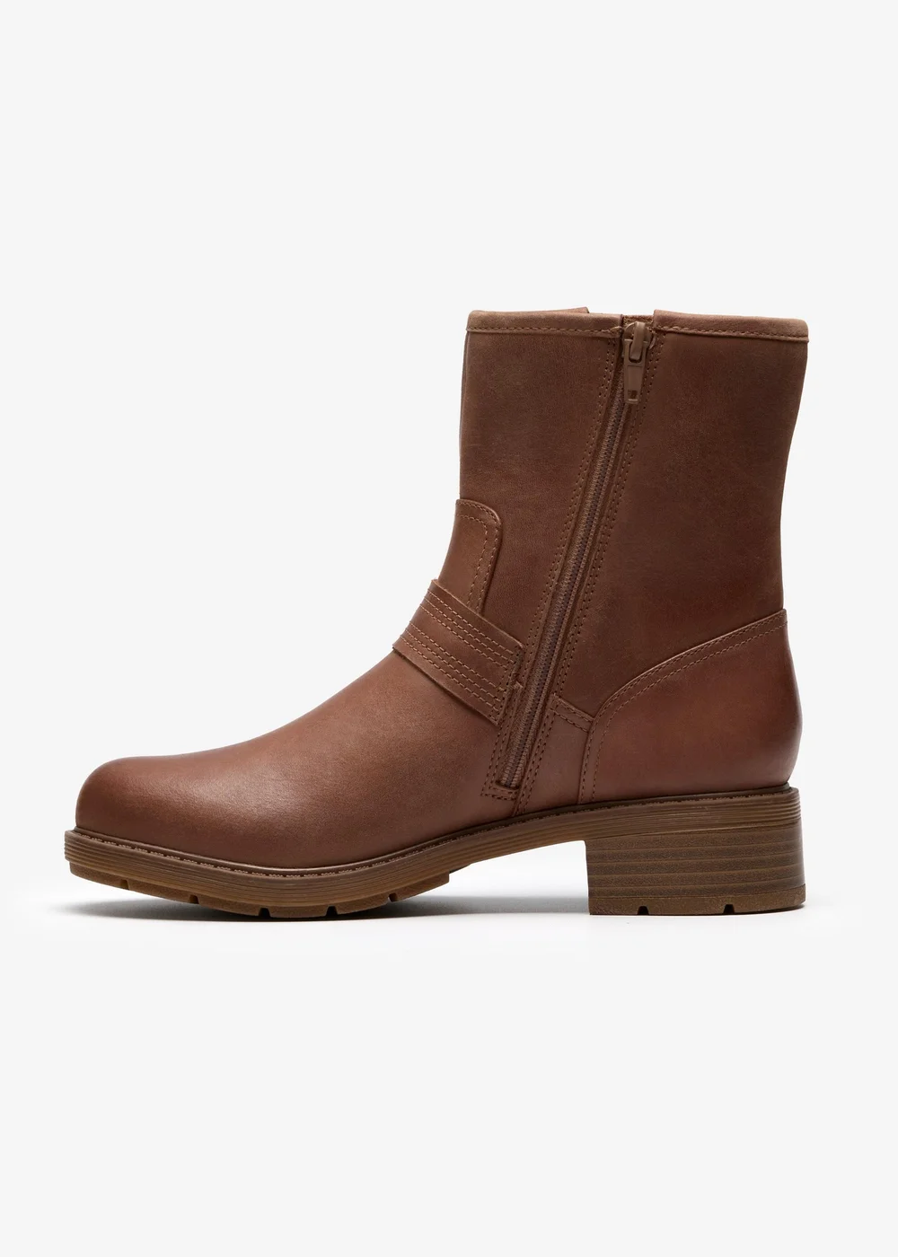 Clarks Womens Brown Hearth Cross Leather Standard - 7 Image 2