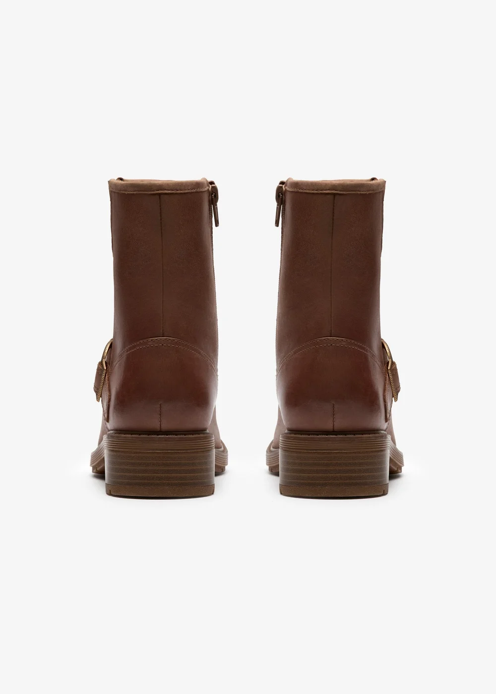 Clarks Womens Brown Hearth Cross Leather Standard - 7 Image 5