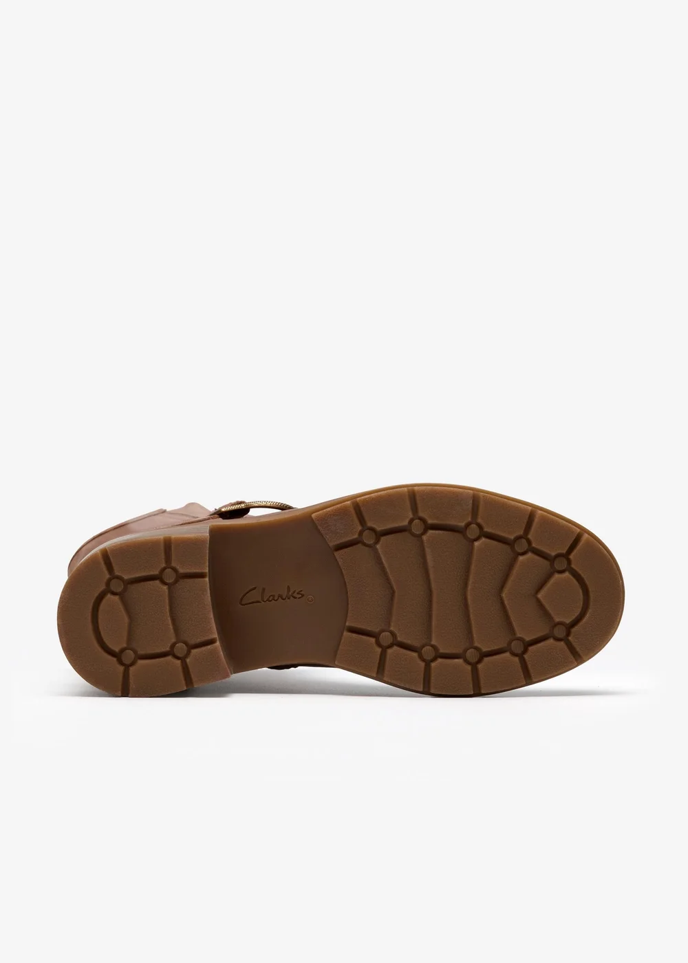 Clarks Womens Brown Hearth Cross Leather Standard - 7 Image 3