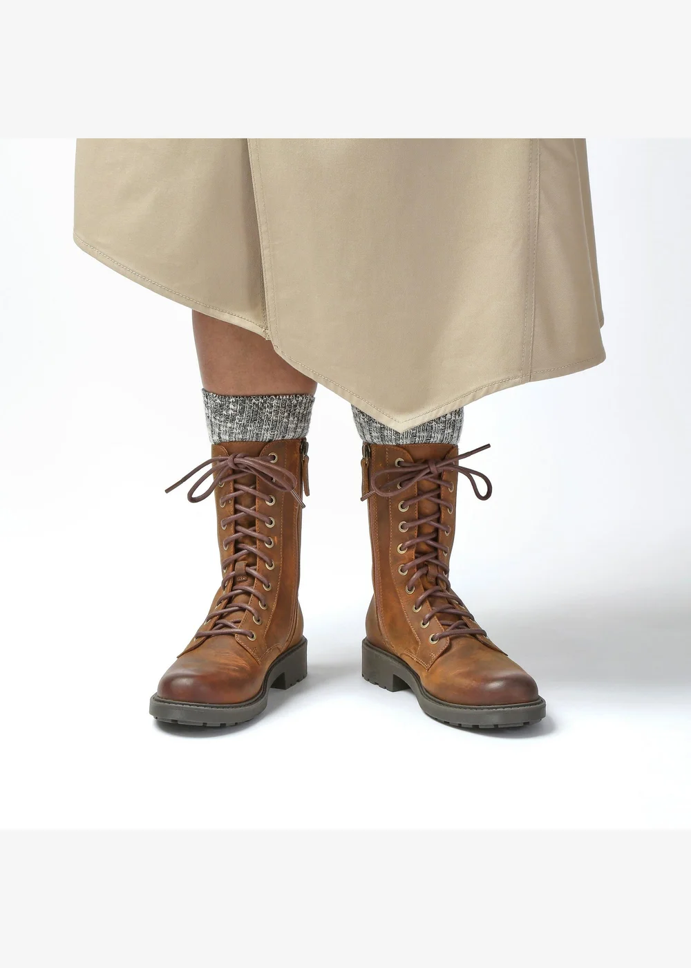 Clarks Womens Brown Orinoco 2 Style Leather Standard - 3.5 Image 2