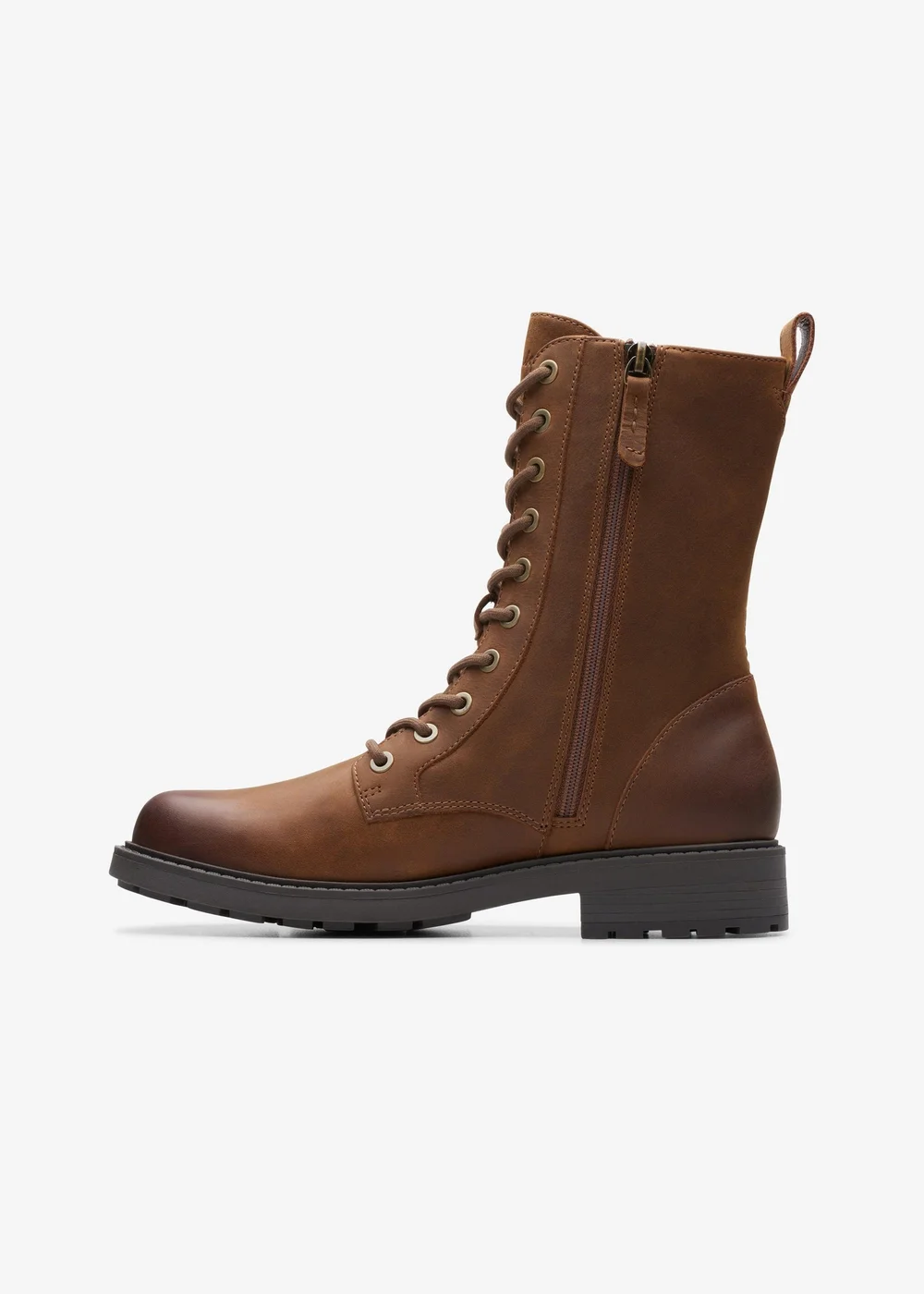 Clarks Womens Brown Orinoco 2 Style Leather Standard - 3.5 Image 3
