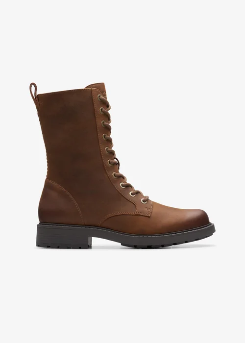 Clarks Womens Brown Orinoco 2 Style Leather Standard - 3.5 Image 1
