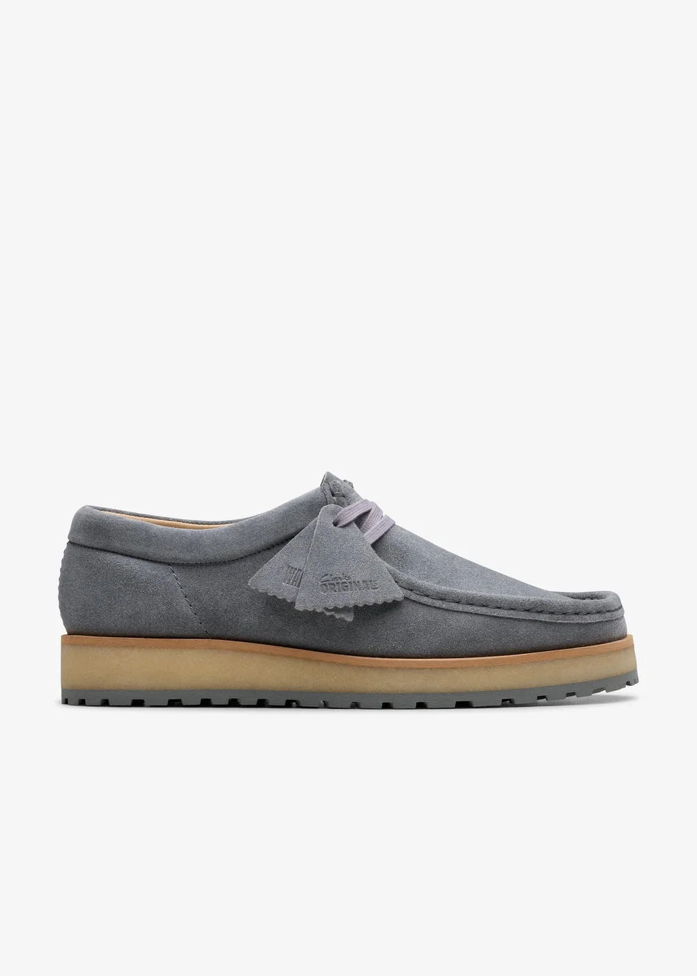 Clarks Originals Mens Grey Walla Scout Lo Suede Standard - 7.5 Image 1