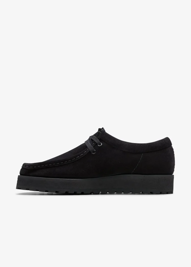 Clarks Originals Mens Black Walla Scout Lo Suede Standard
