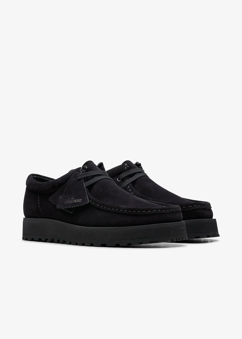 Clarks Originals Mens Black Walla Scout Lo Suede Standard - 6 Image 4