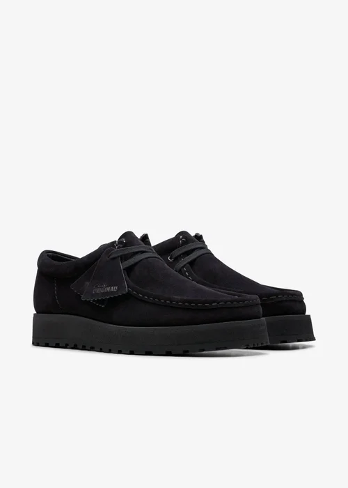 Clarks Originals Mens Black Walla Scout Lo Suede Standard - 6 Image 4
