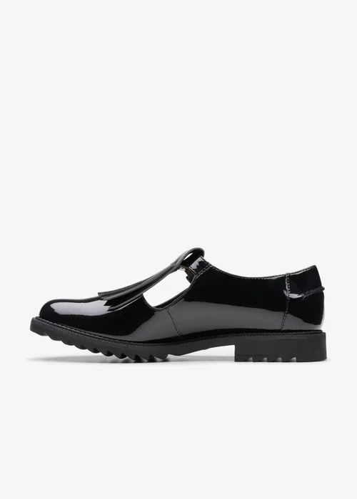 Clarks Womens Black Griffin Mia 2 Patent Standard - 7.5 Image 2