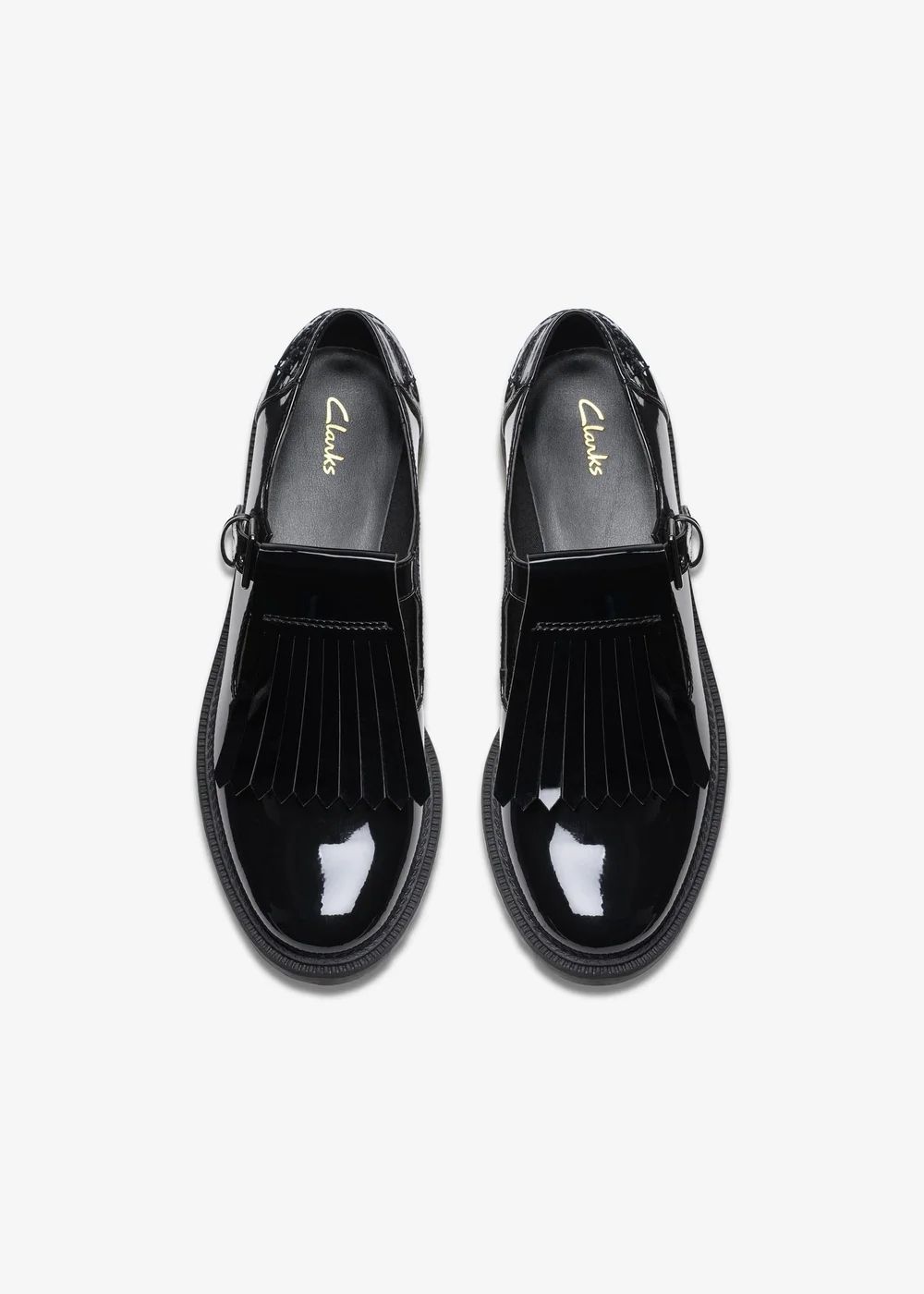 Clarks Womens Black Griffin Mia 2 Patent Standard - 7.5 Image 6
