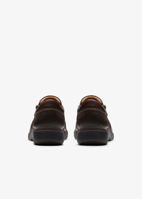 Clarks Womens Brown Certina Pure Leather Wide - 4.5 Image 5