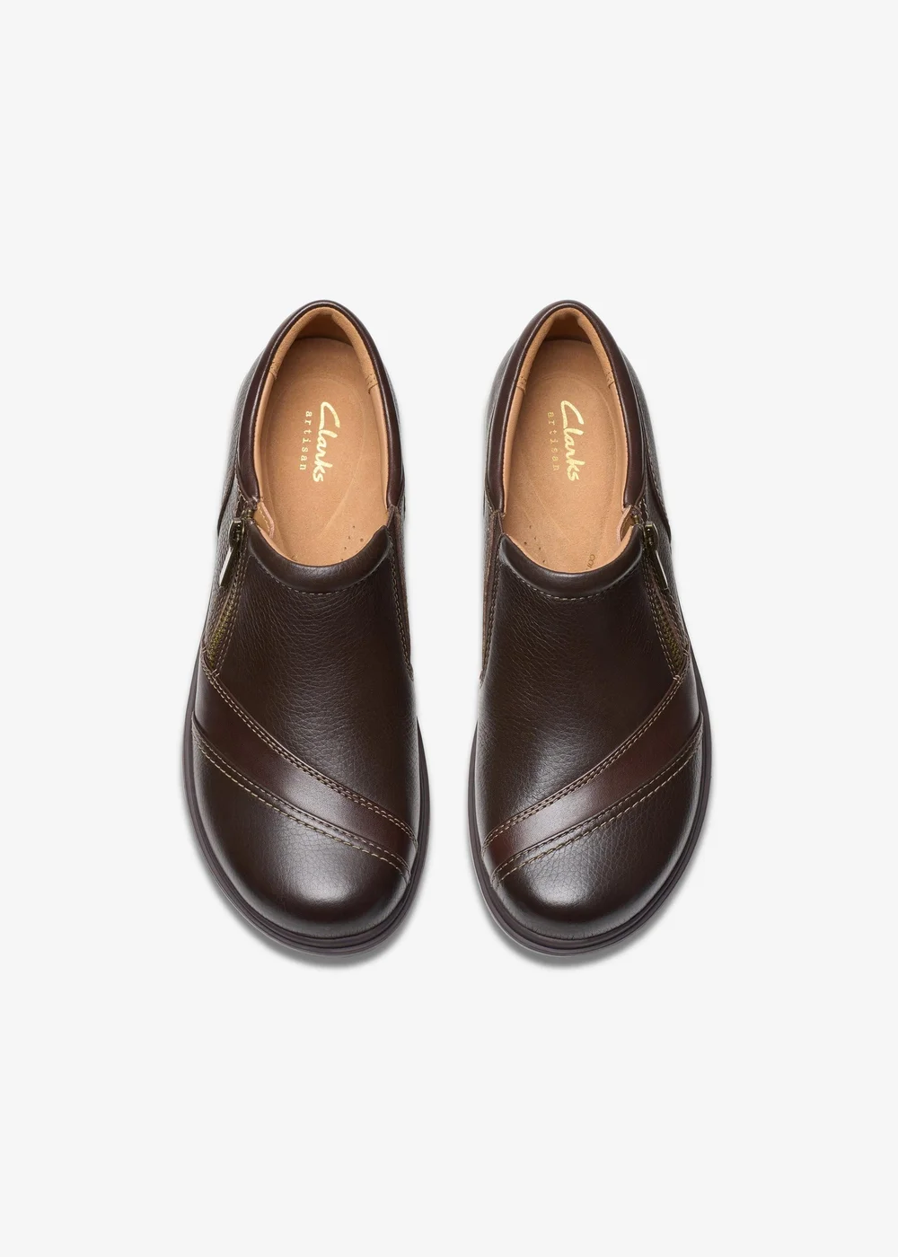 Clarks Womens Brown Certina Pure Leather Standard - 5 Image 6