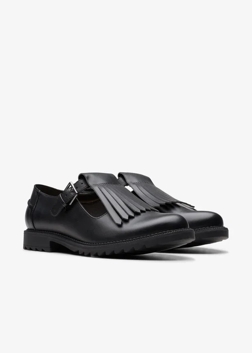 Clarks Womens Black Griffin Mia 2 Leather Standard - 6 Image 4