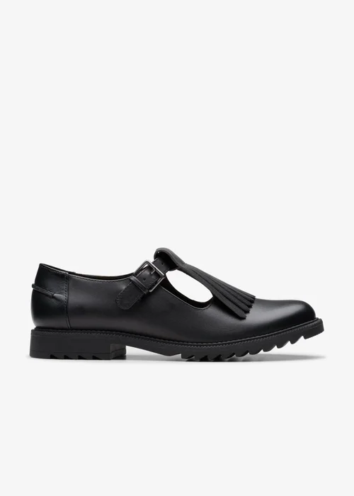 Clarks Womens Black Griffin Mia 2 Leather Standard - 6 Image 1