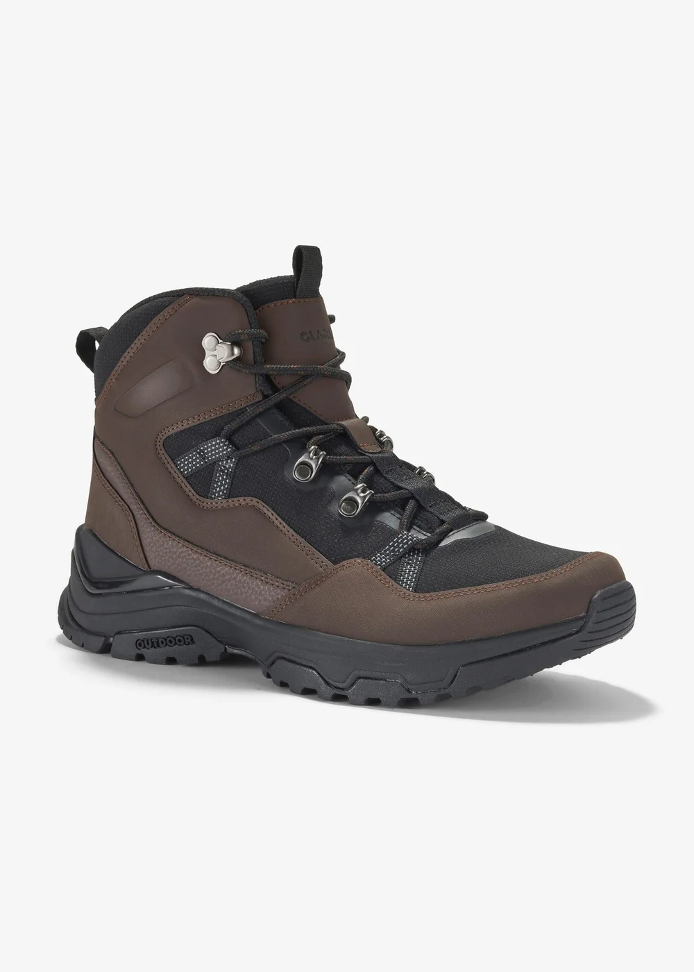 Clarks Mens Brown Huntsham Lace Synthetic Standard - 9 Image 4