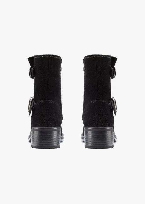 Clarks Womens Black Chai Charm Suede Standard - 7 Image 5