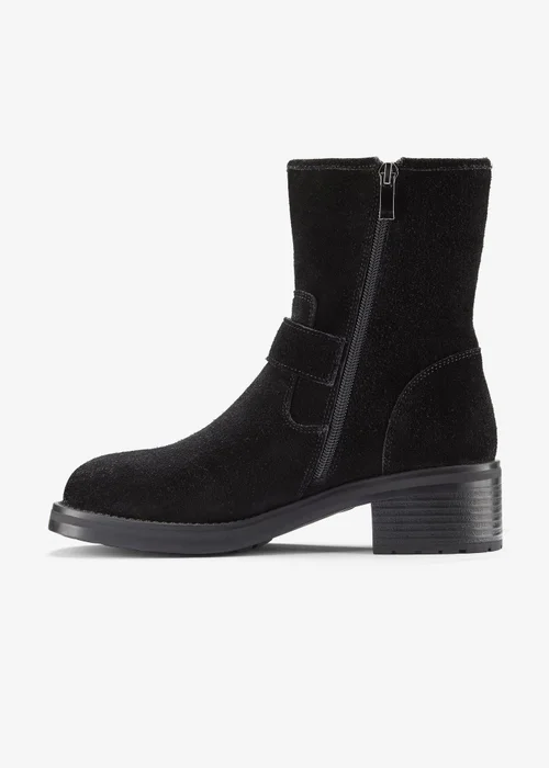 Clarks Womens Black Chai Charm Suede Standard - 7 Image 2