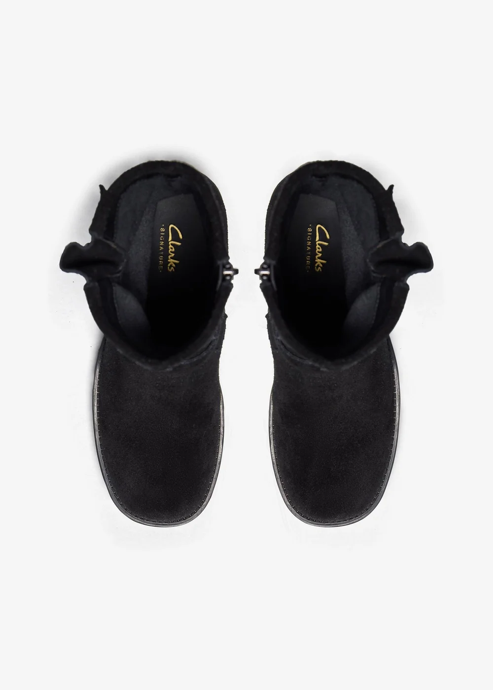 Clarks Womens Black Chai Charm Suede Standard - 7 Image 6