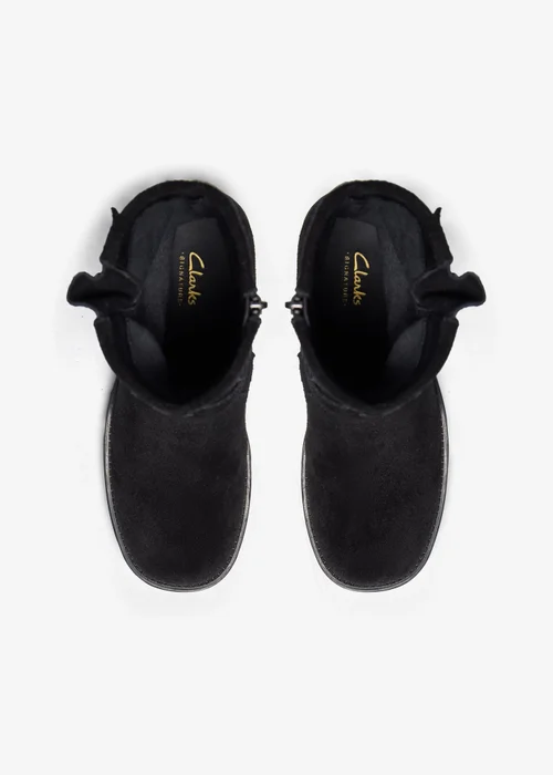 Clarks Womens Black Chai Charm Suede Standard - 7 Image 6