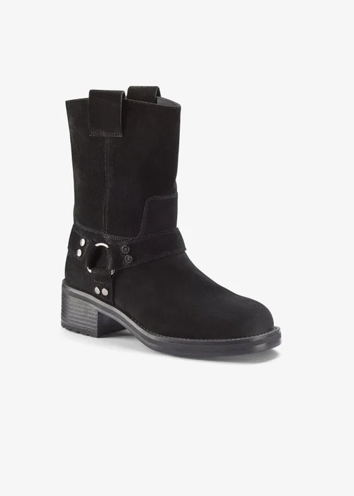 Clarks Womens Black Chai Bliss Suede Standard - 5 Image 4