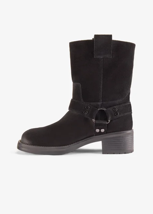 Clarks Womens Black Chai Bliss Suede Standard - 5 Image 2