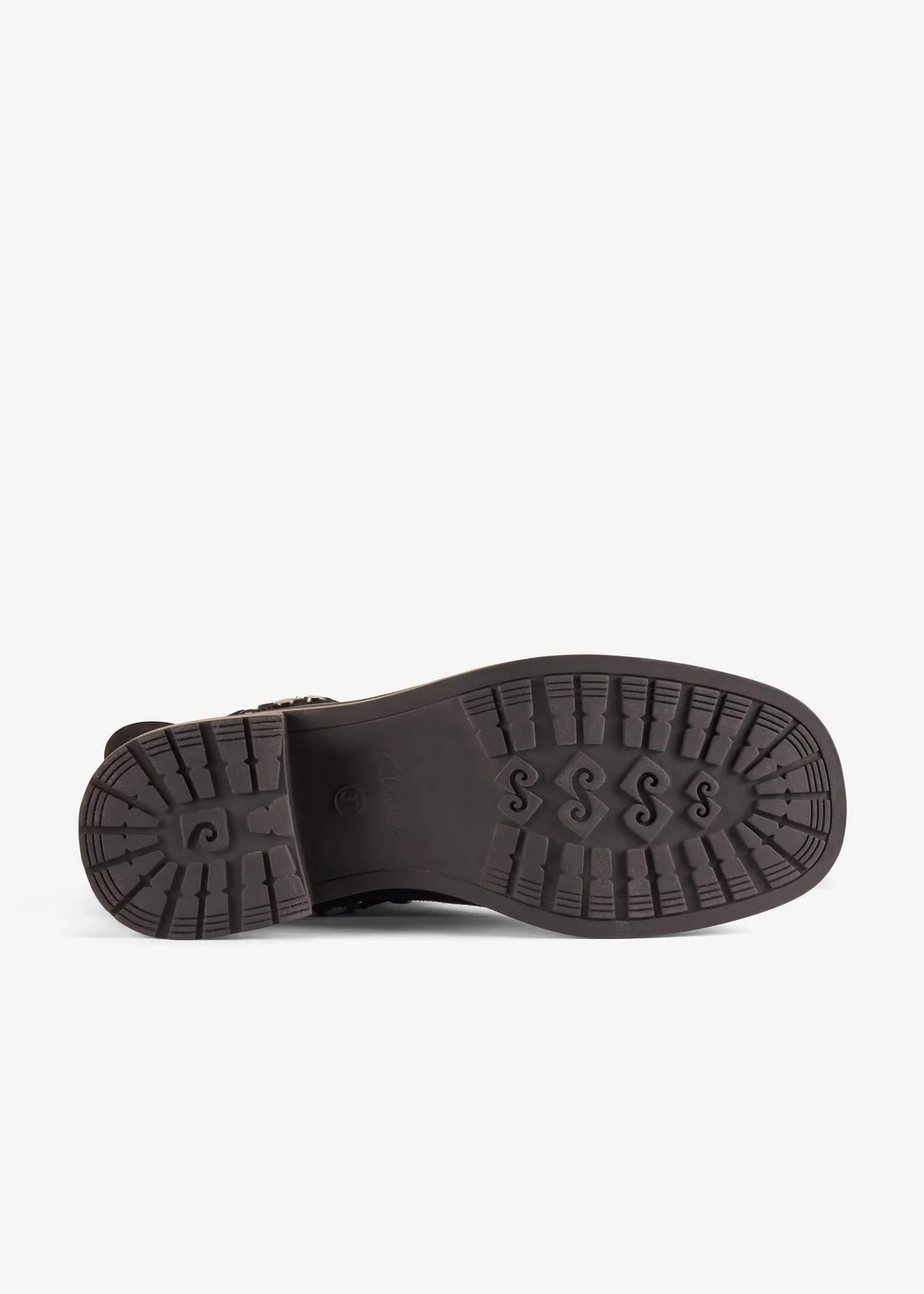 Clarks Womens Black Chai Bliss Suede Standard - 5 Image 3
